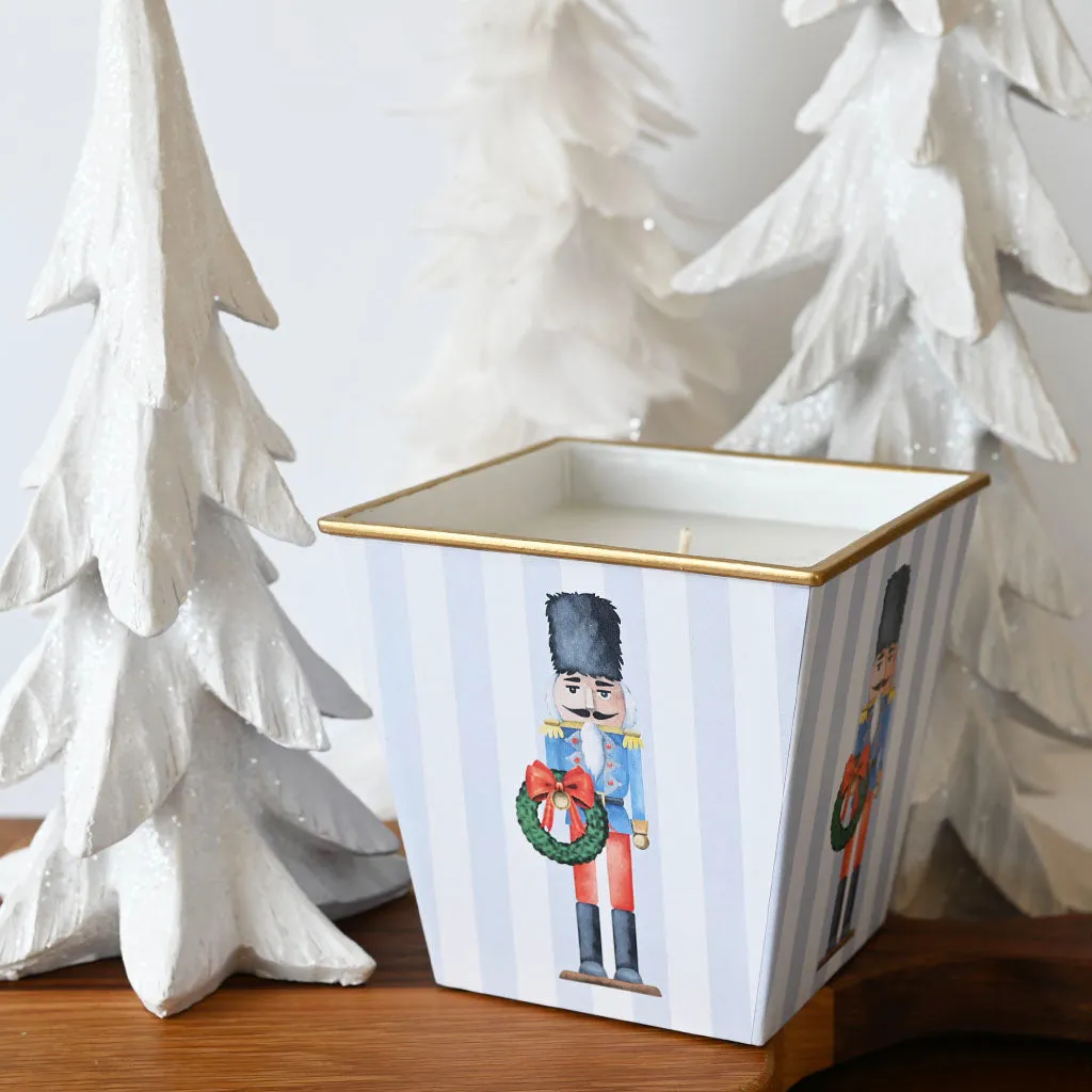 Nutcracker Patterned Candle