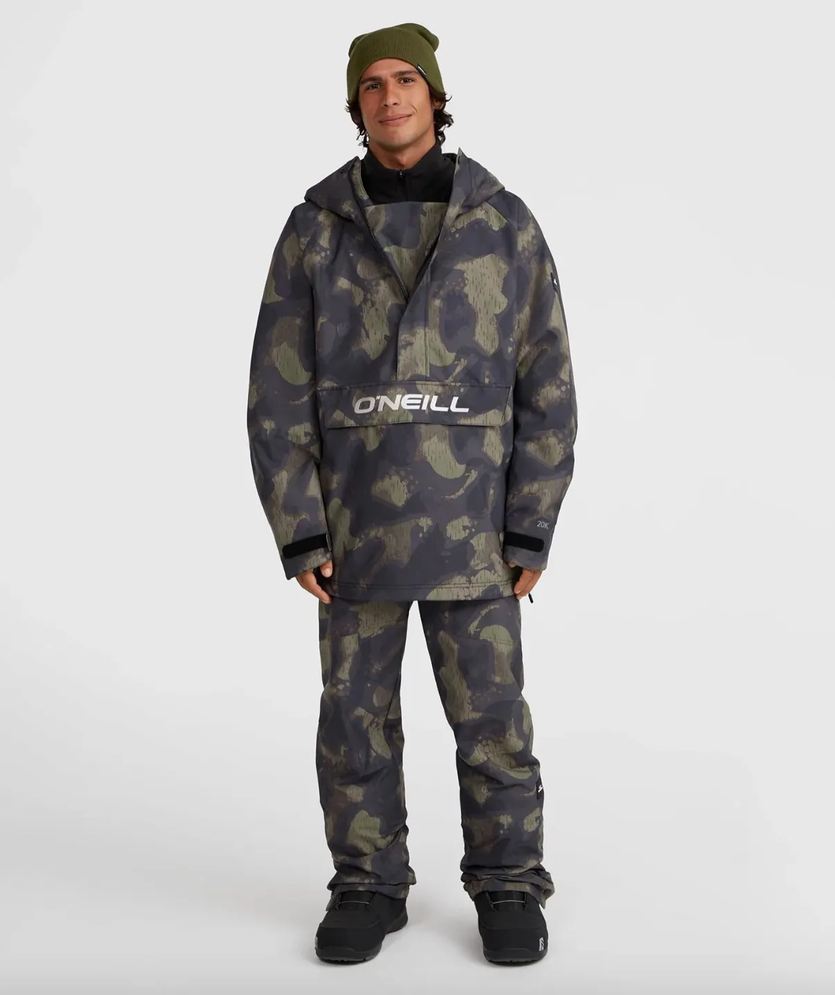 Oneill Mens O'riginals Anorak Jacket Black Night Camo