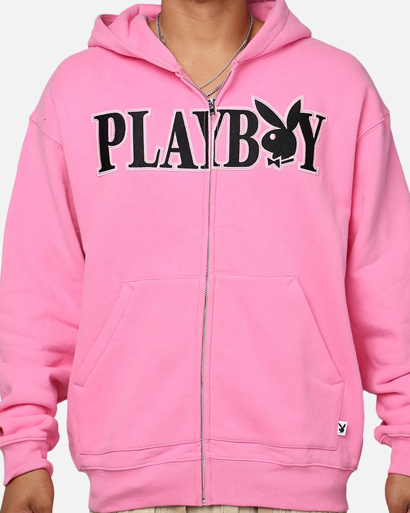 Playboy By Culture Kings Bunny Zip Hoodie Pink