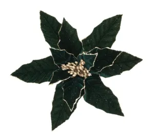 Poinsettia Forrest Green 33cm