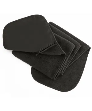 Polartherm fleece scarf with zip pocket | Black