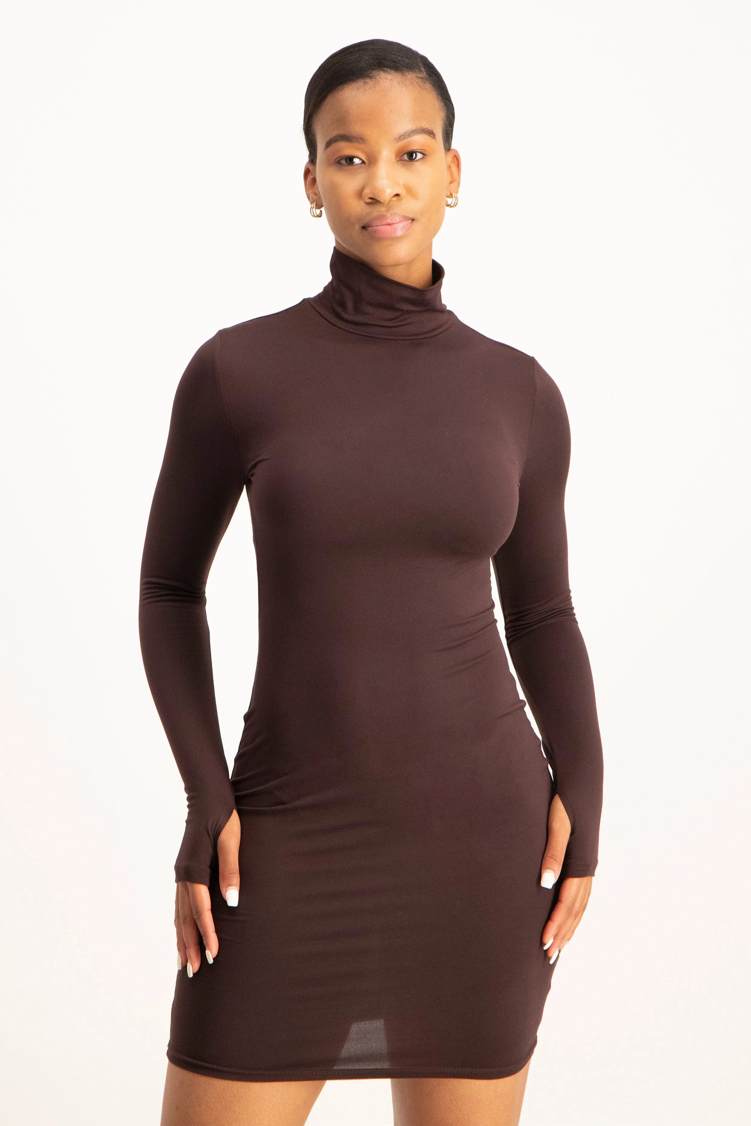 Poloneck Bodycon Dress