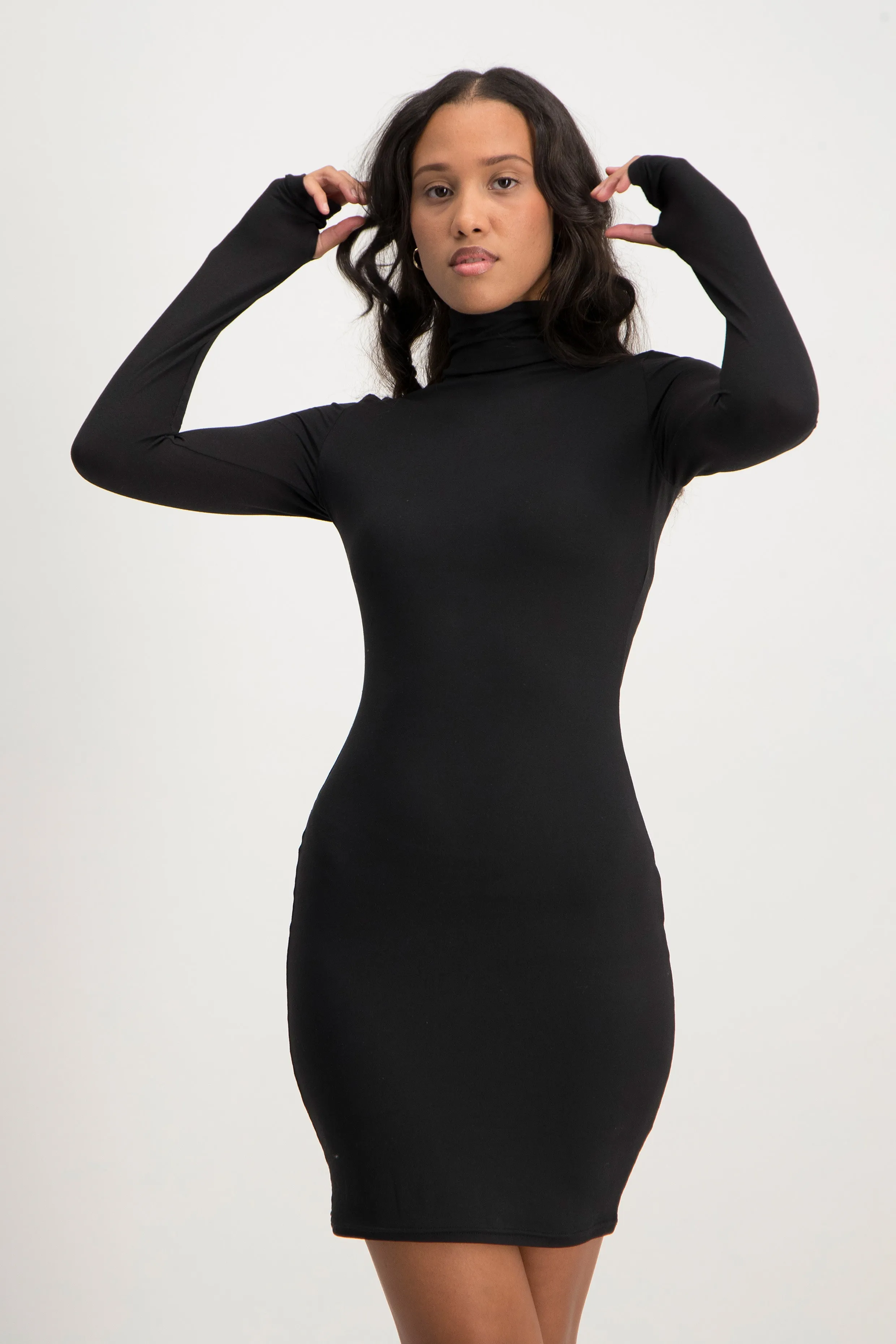 Poloneck Bodycon Dress