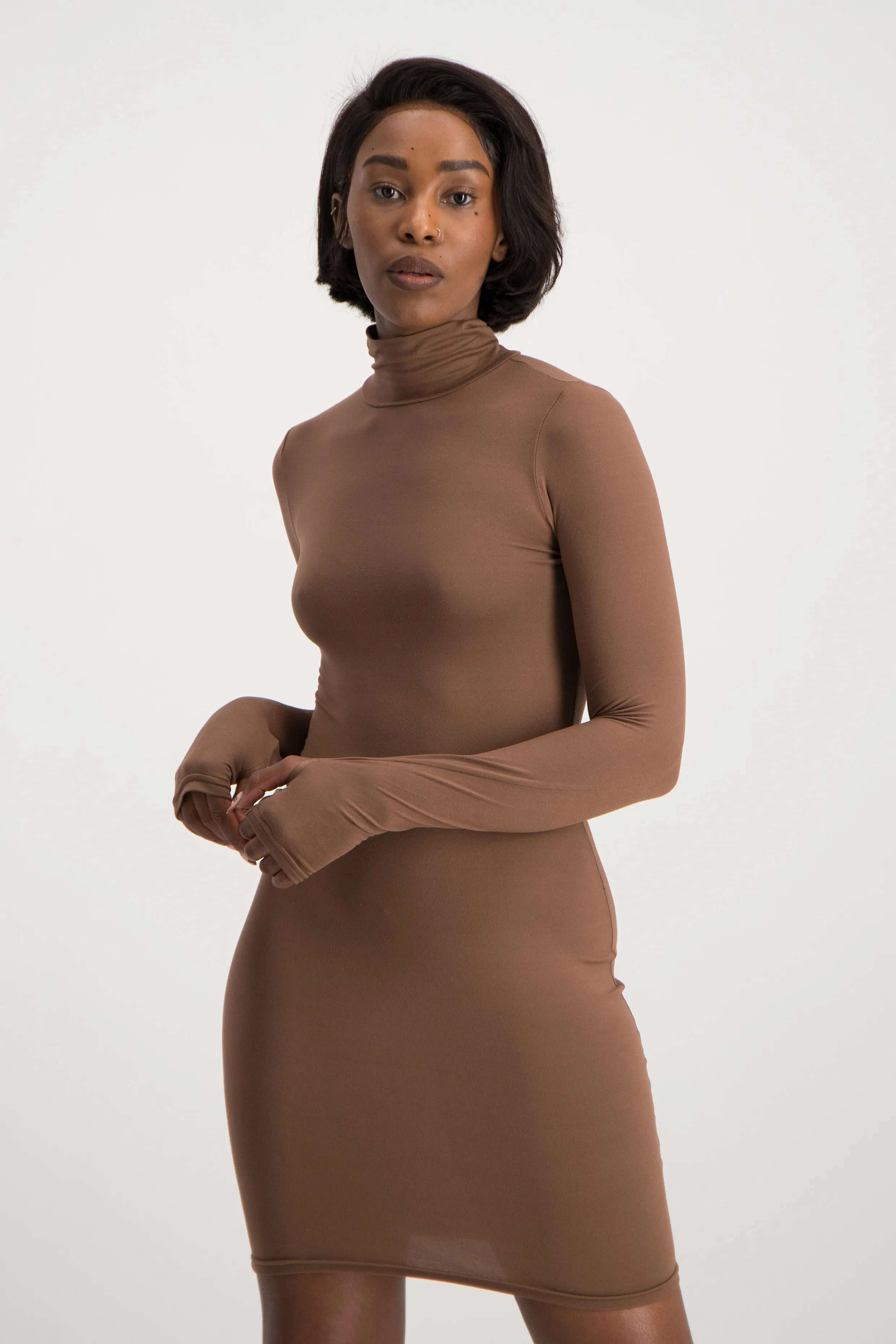 Poloneck Bodycon Dress