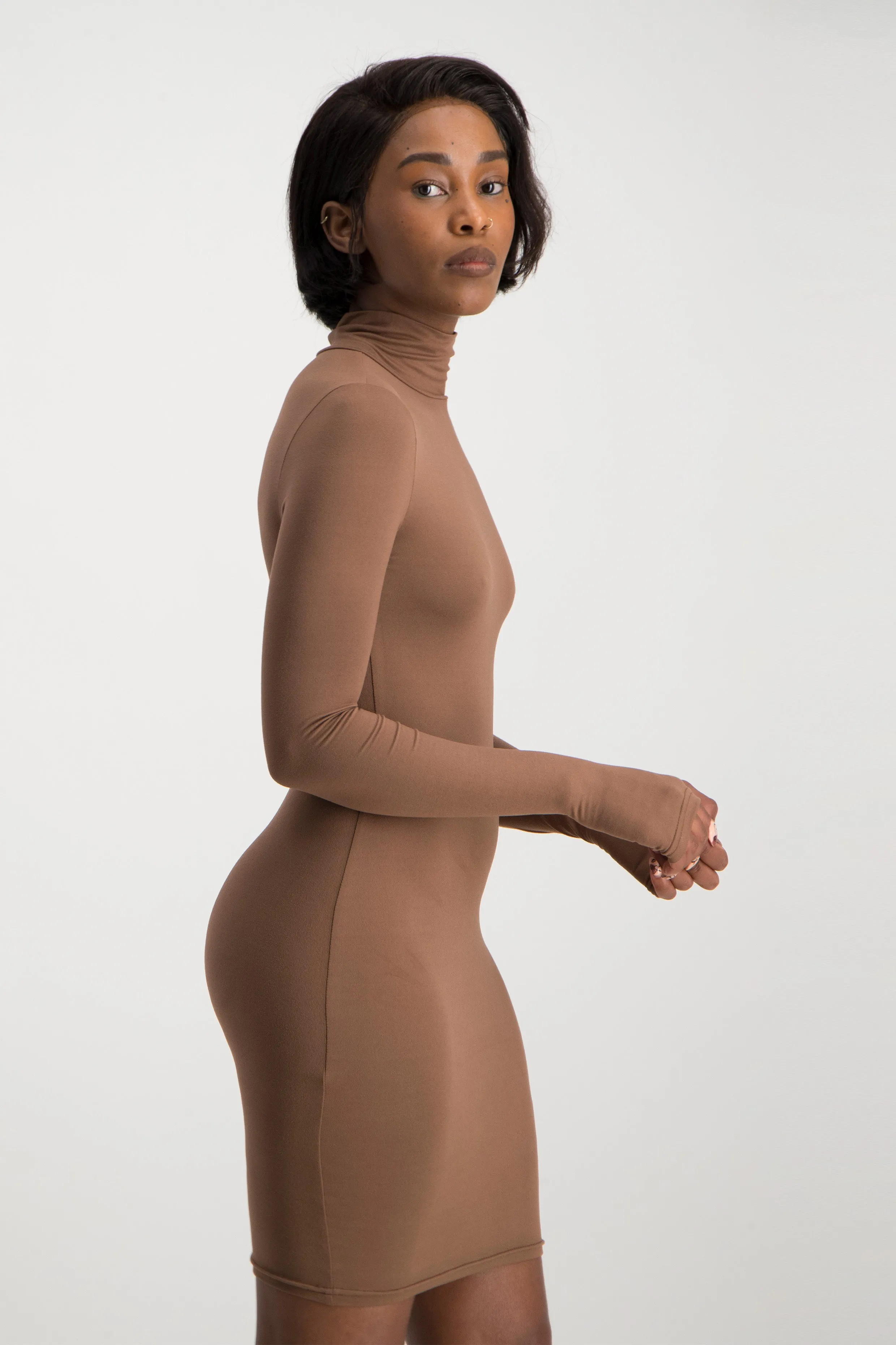 Poloneck Bodycon Dress