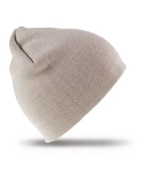 Pull-on soft-feel acrylic hat | Stone