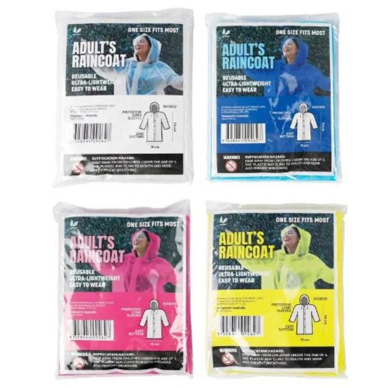 PVC Basic Adults Raincoat - One Size Fit Most