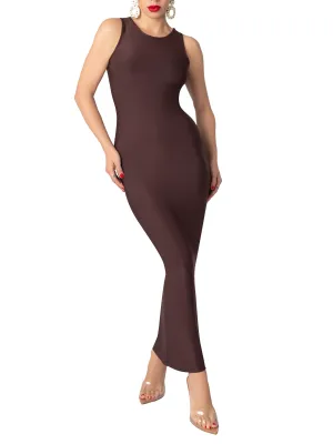 "Stunner" Brown Tank Dress