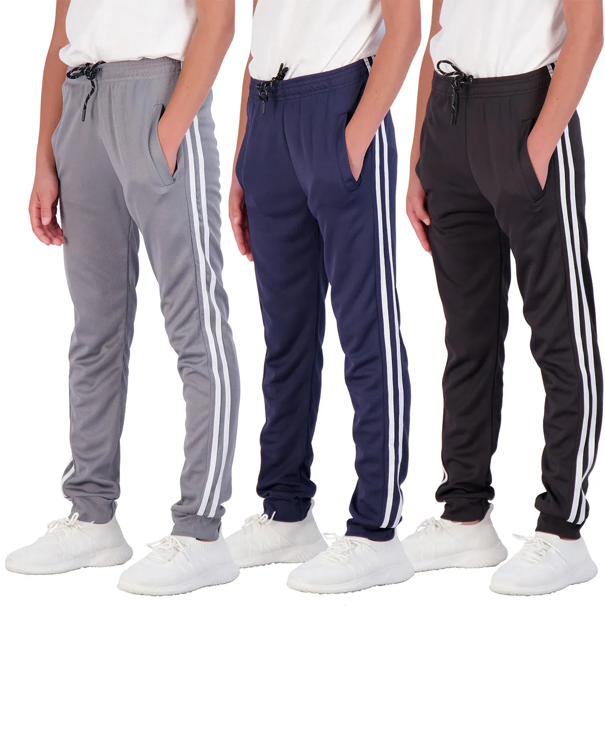 Real Essentials Boy's Mesh Jogger Sweatpants with Pockets