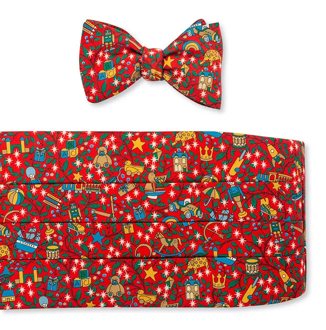 Red Liberty Magical Forest Cummerbund Set - CB5413