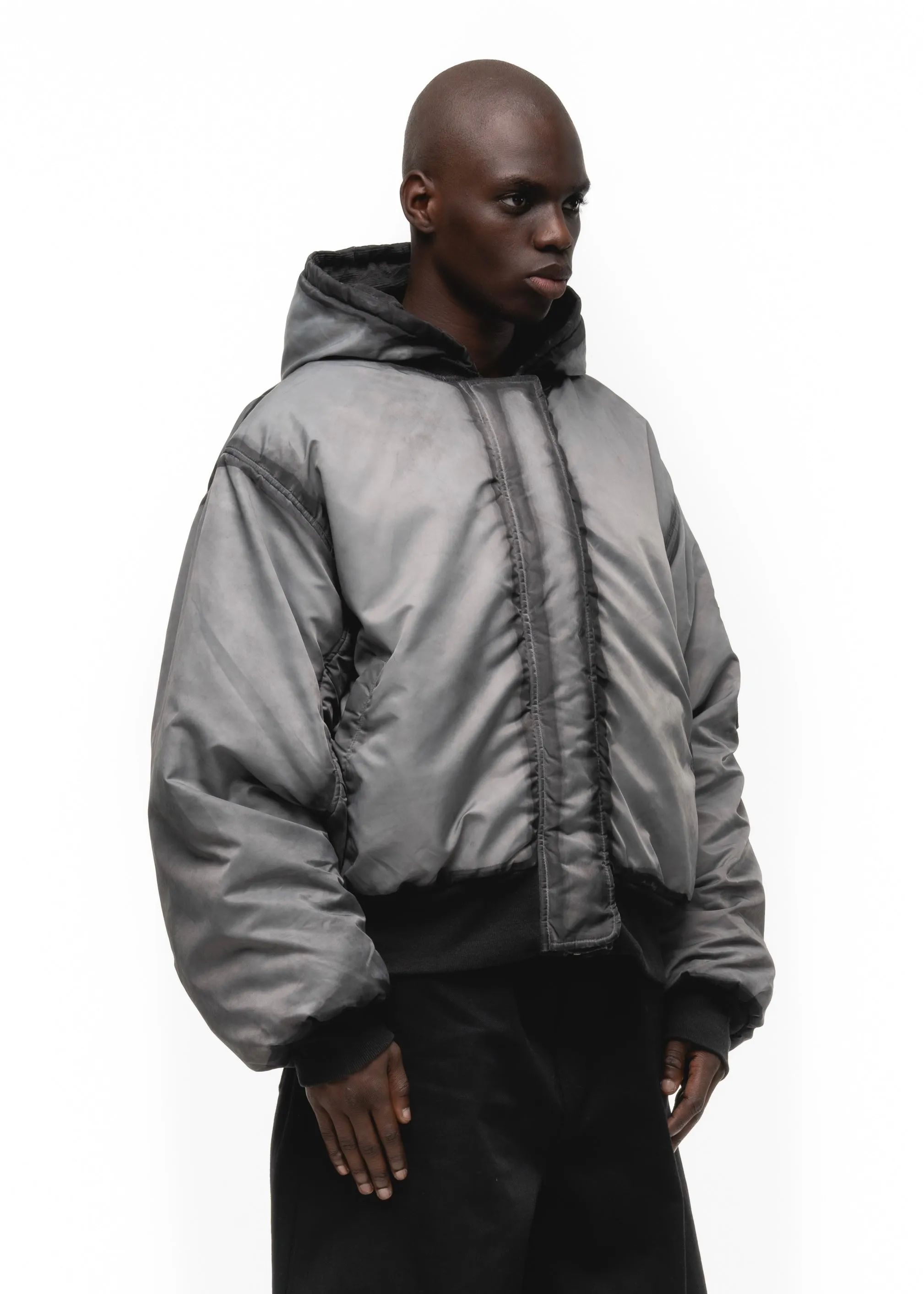 REVERSIBLE ONYX BOMBER JACKET GREY