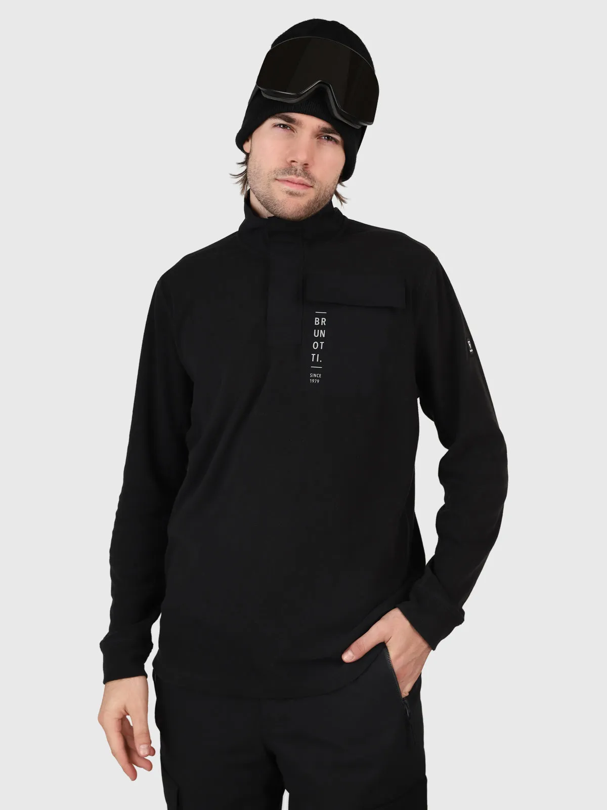 Rock Men Fleece | Black