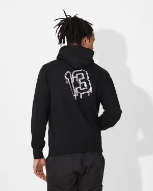 Saint Morta College Drip Hoodie Black