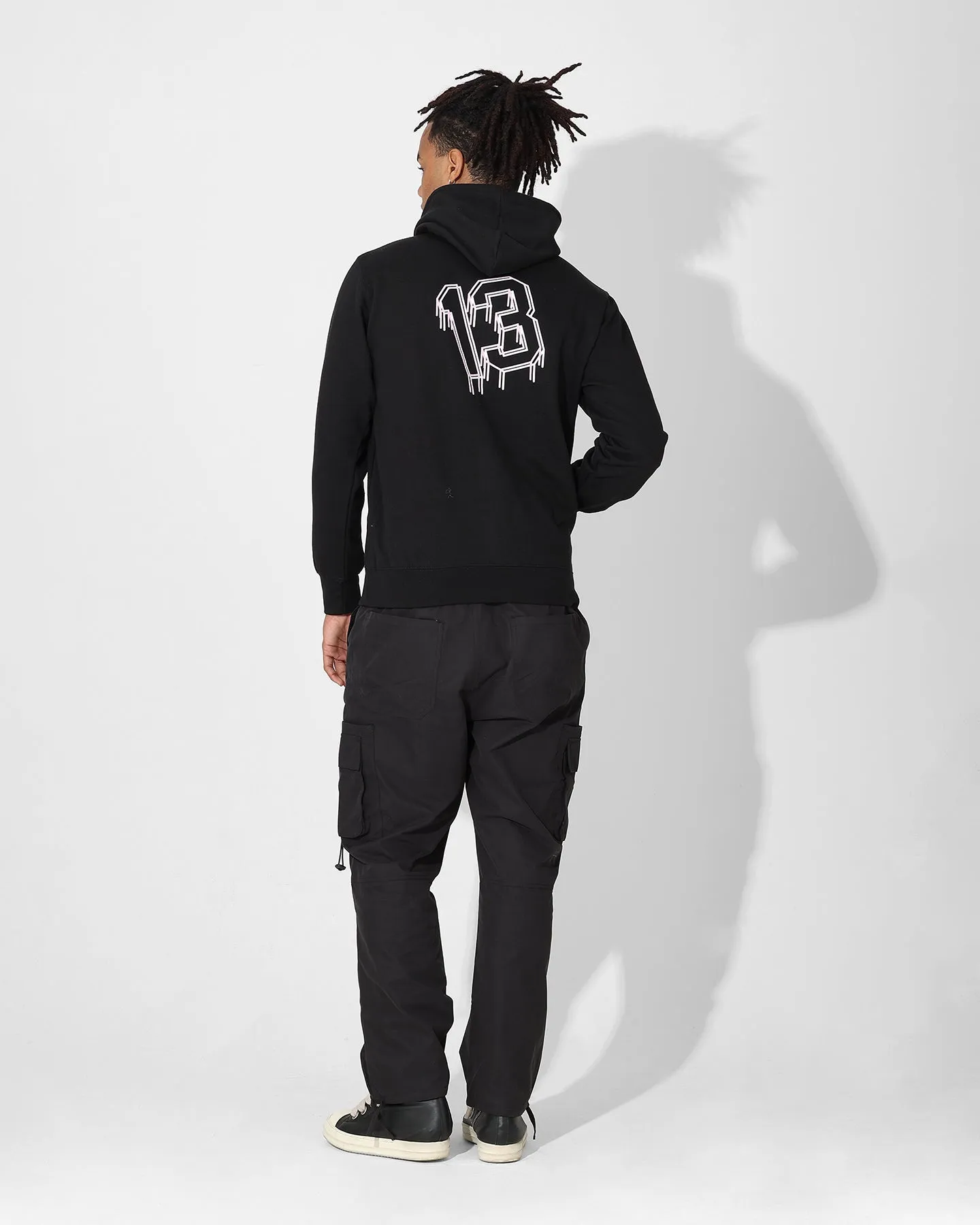 Saint Morta College Drip Hoodie Black