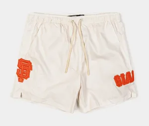 San Francisco Giants Triple Tonal Woven Mens Shorts (Neutral/Orange)