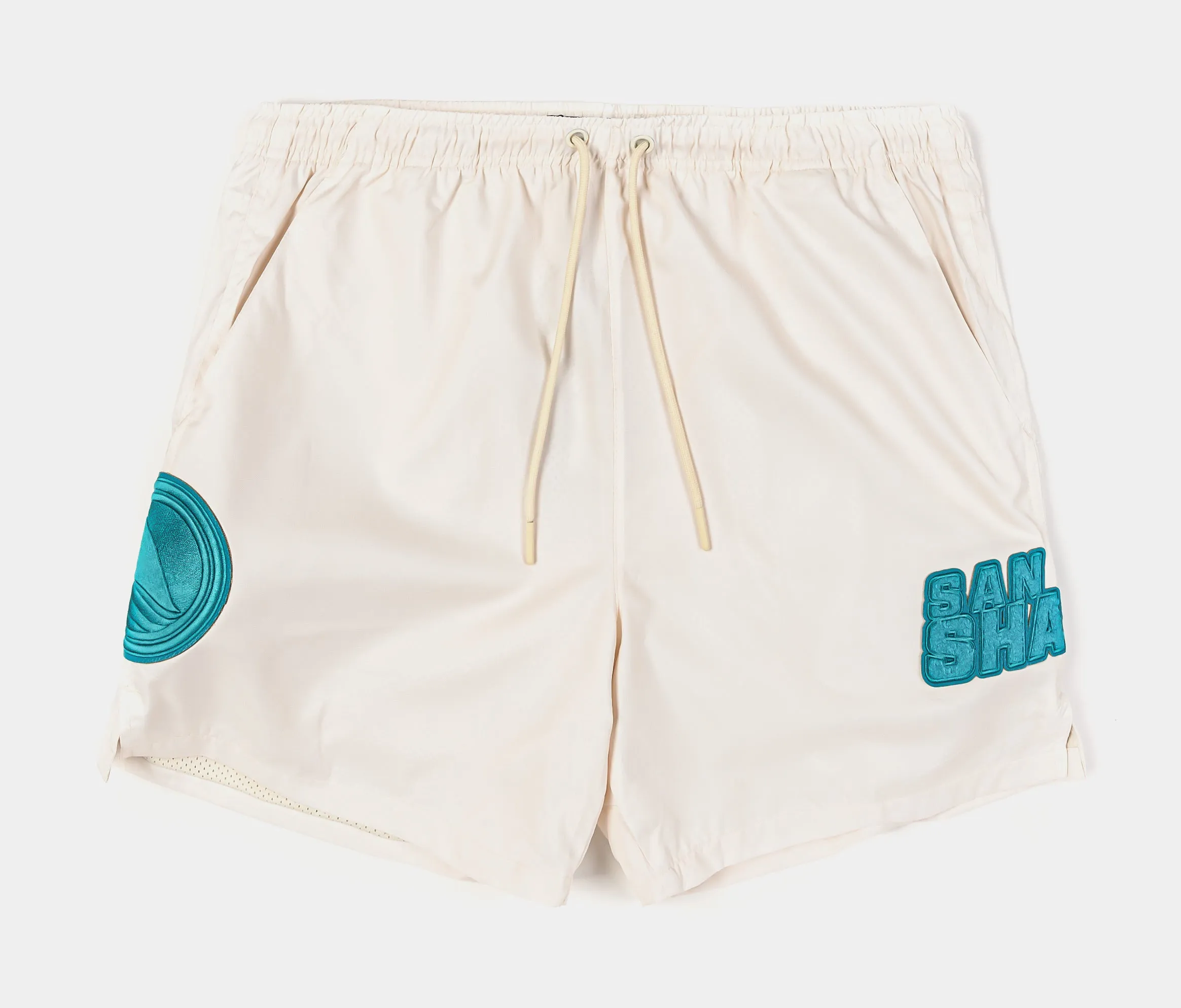 San Jose Sharks Triple Tonal Woven Mens Shorts (Neutral/Teal)