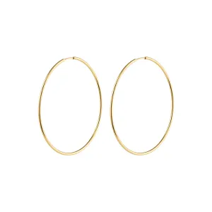 SANNE large hoop earrings gold-plated