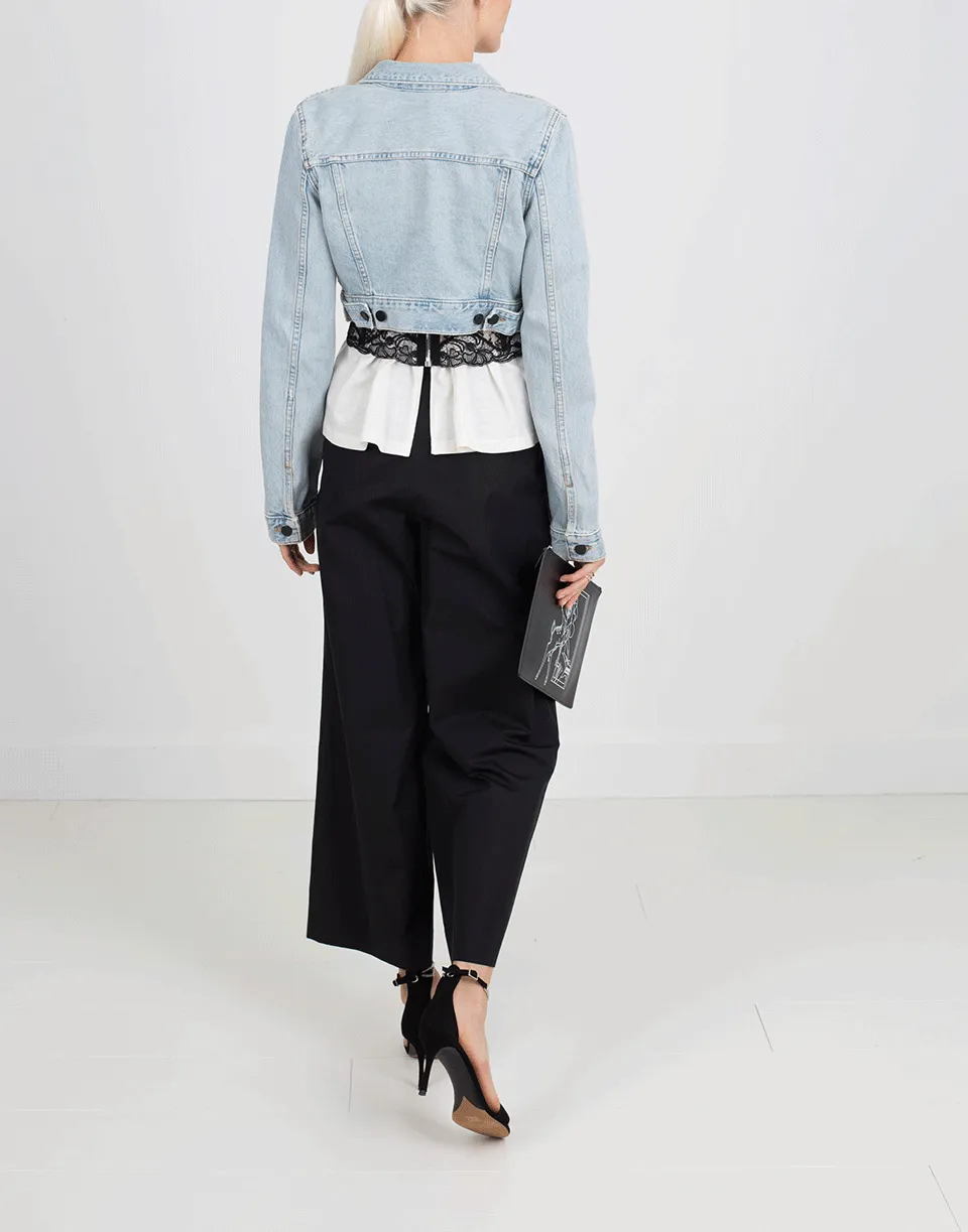 Shrunken Cropped Denim Jacket