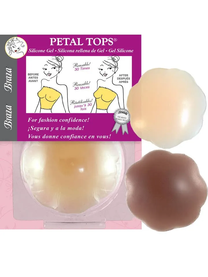 Silicone Gel Petal Tops- Beige