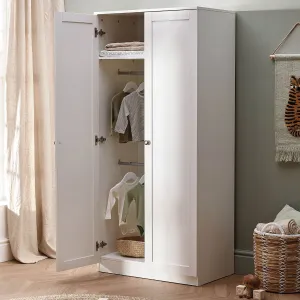 Silver Cross Bromley Wardrobe in White