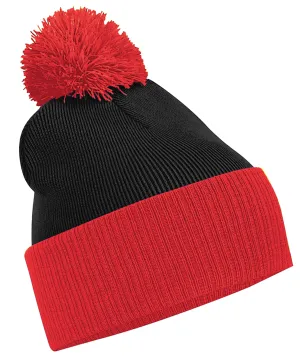 Snowstar® two-tone beanie | Black/Bright Red