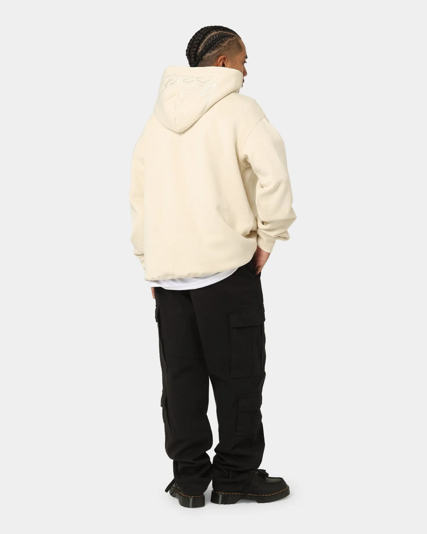 Stussy Back Appliqué 50/50 Hoodie Cream