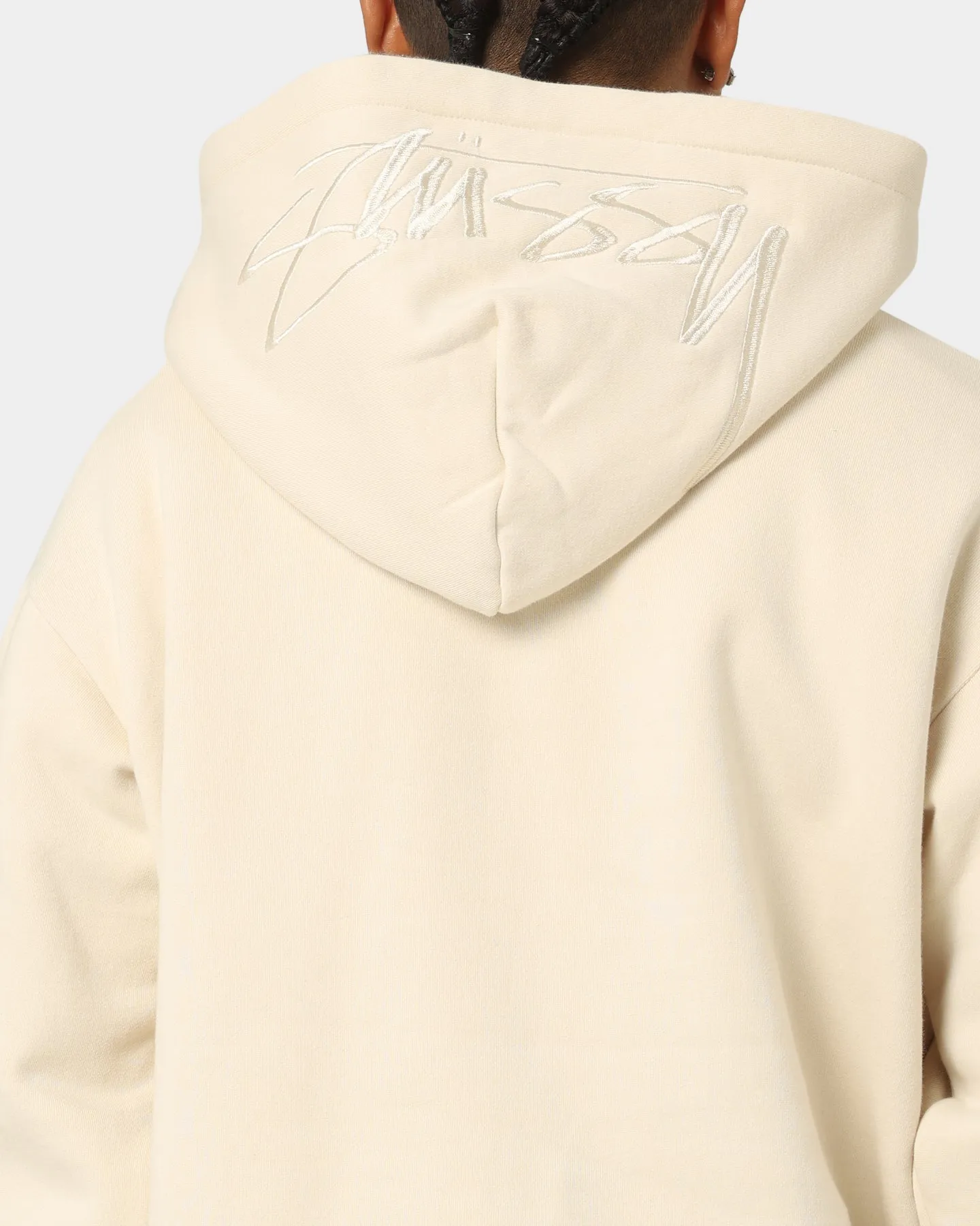 Stussy Back Appliqué 50/50 Hoodie Cream