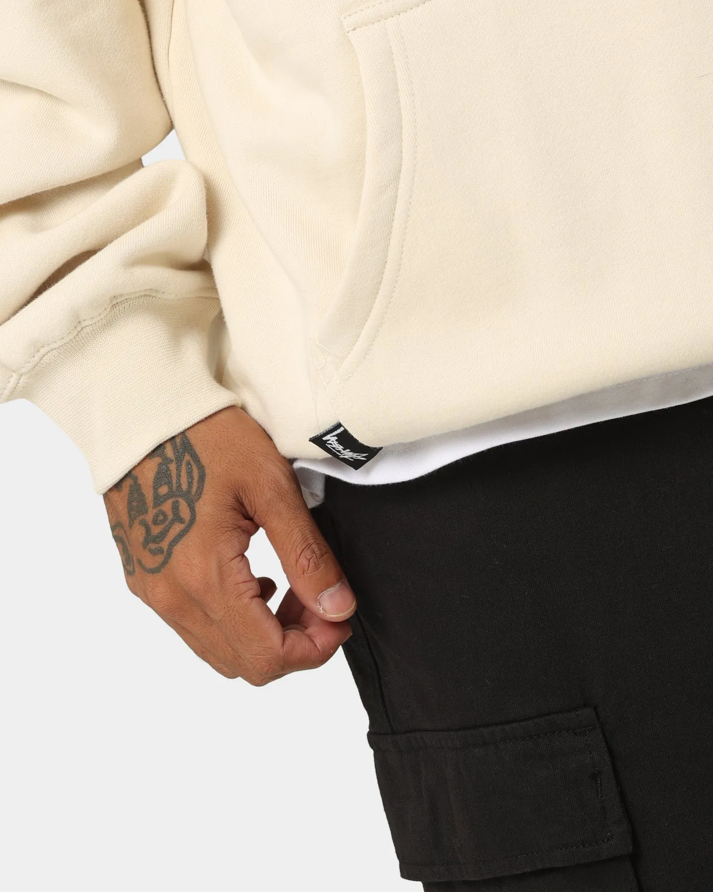 Stussy Back Appliqué 50/50 Hoodie Cream