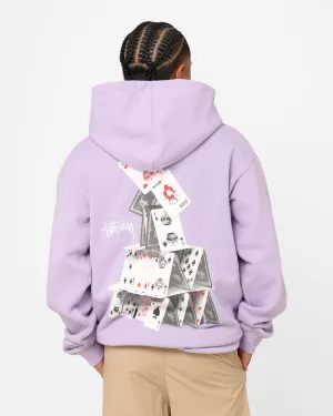 Stussy House Of Cards Hoodie Lilac