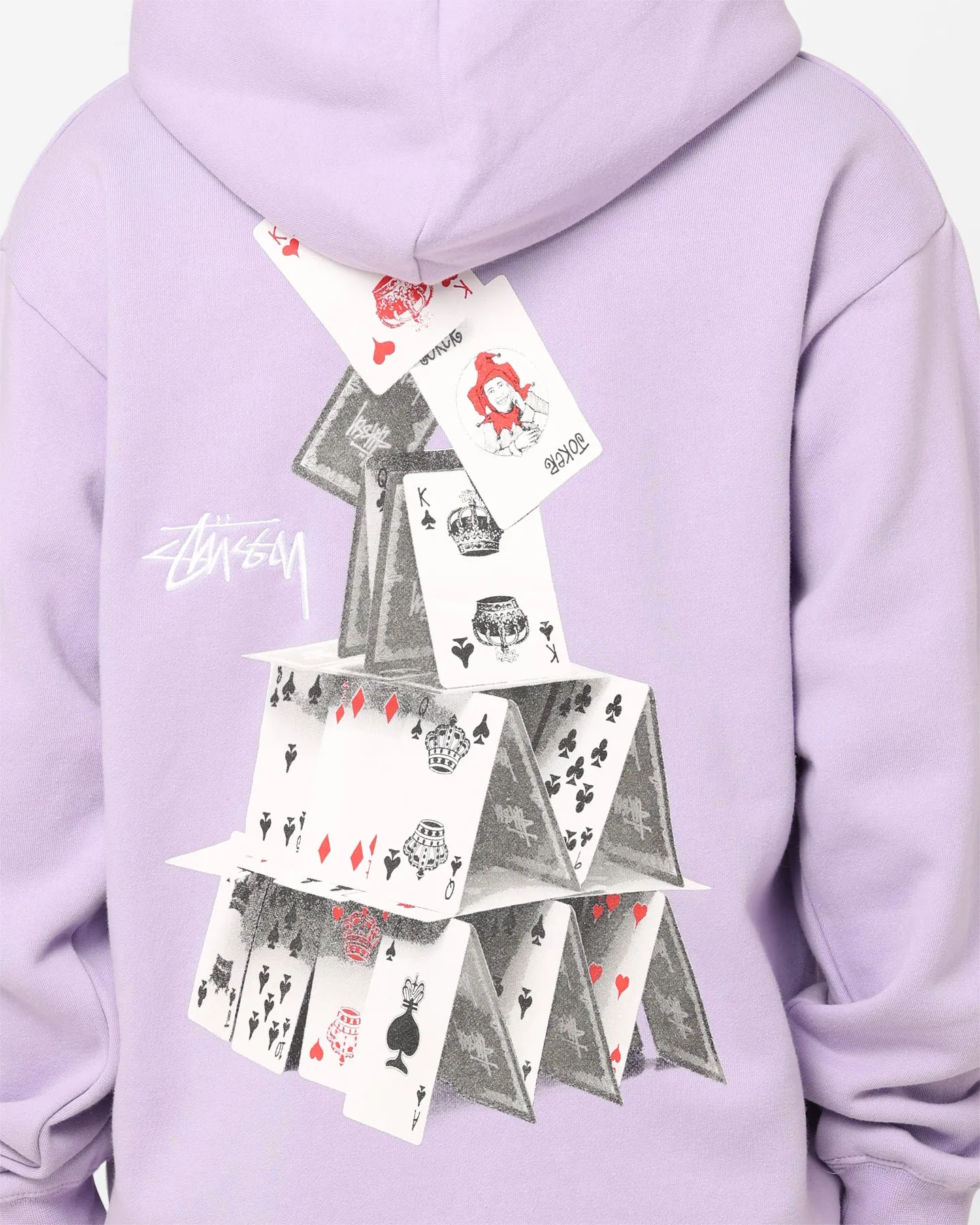 Stussy House Of Cards Hoodie Lilac