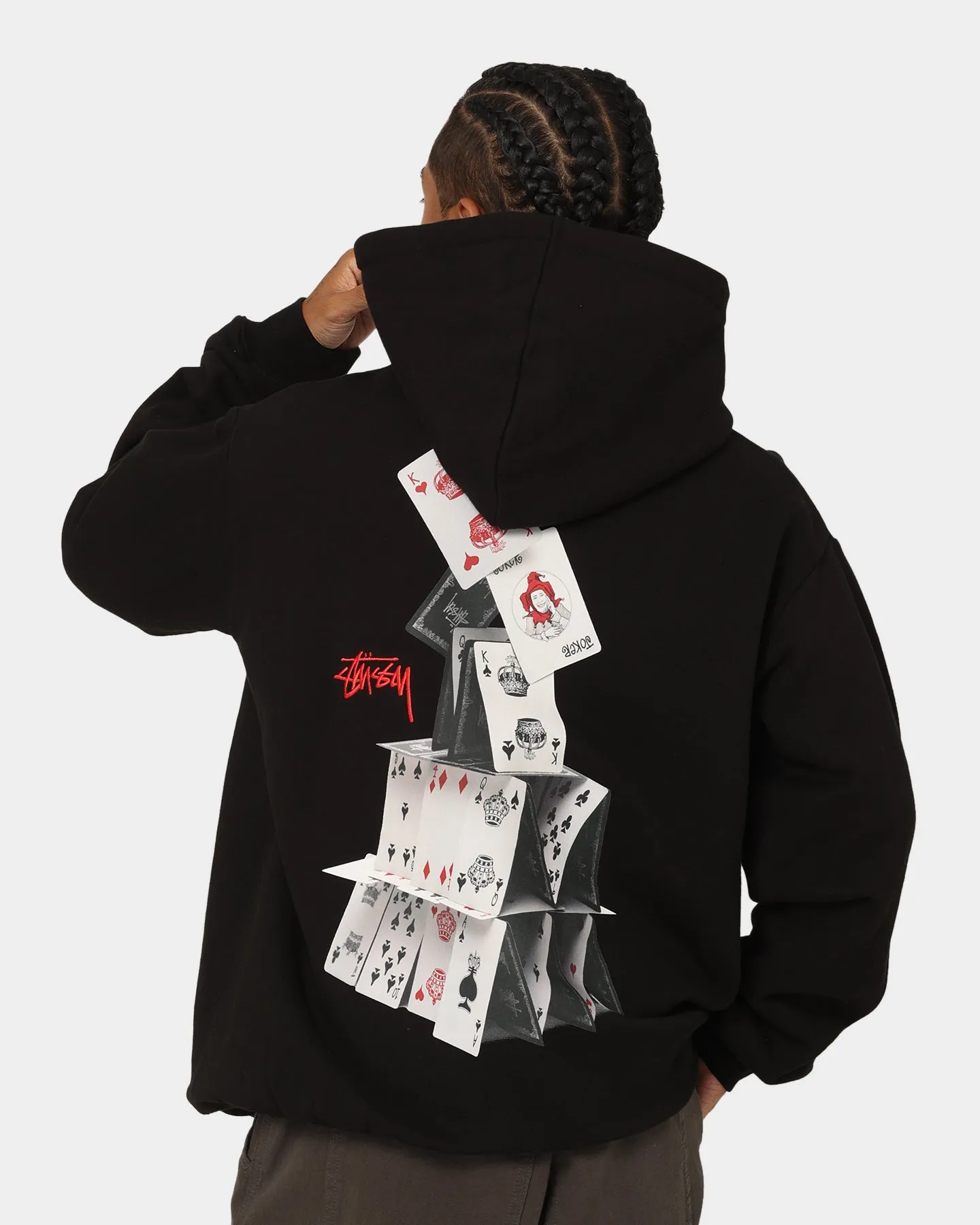 Stussy House Of Cards Hoodie Pigment Black