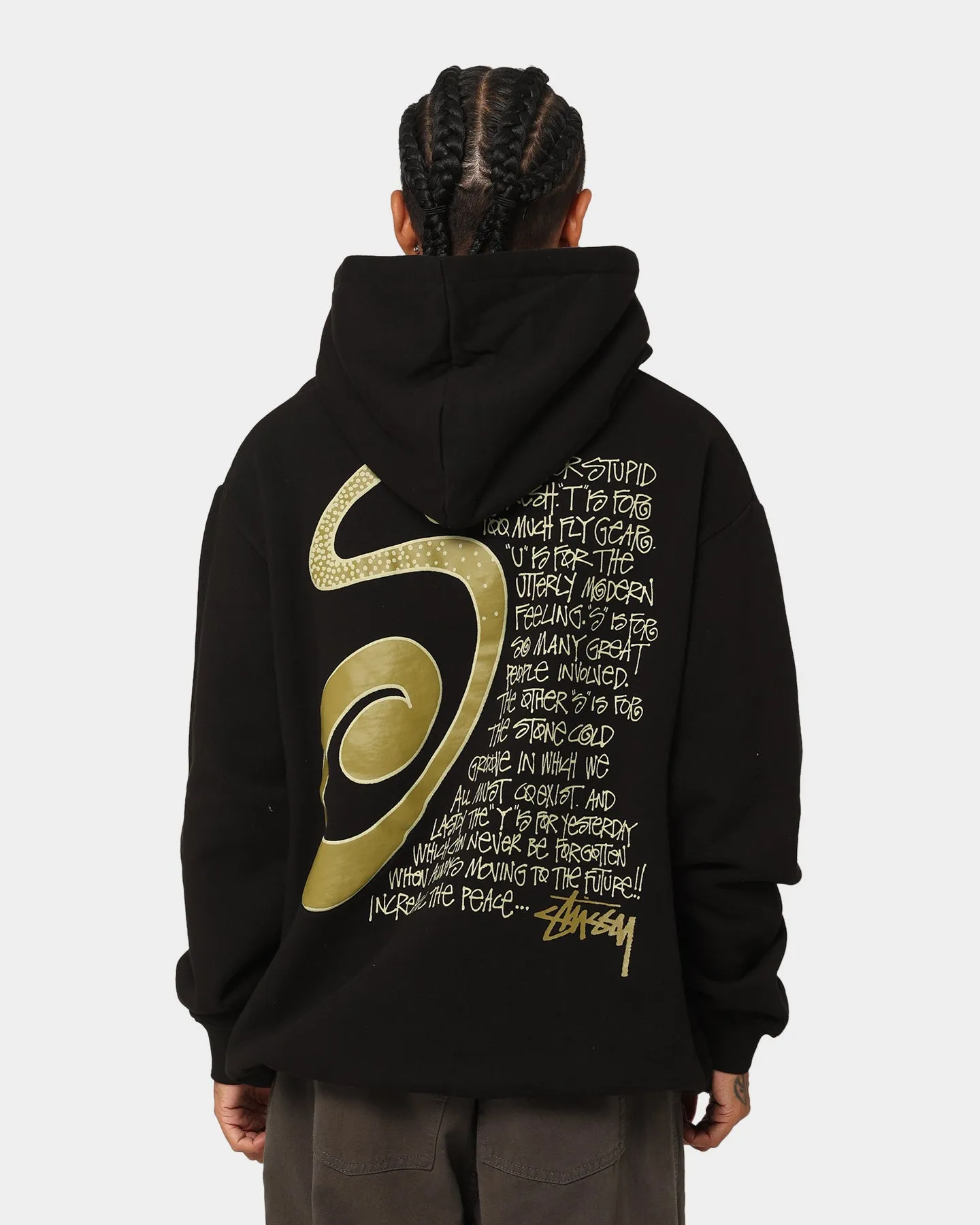 Stussy S IS Hoodie Black