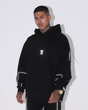 The Anti Order Neon Flux Box Hoodie Black/Reflective