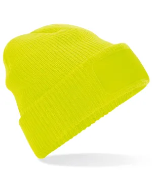 Thinsulate patch beanie | Fluorescent Yellow