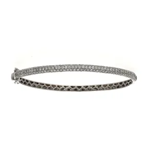 Three Row CZ Bangle