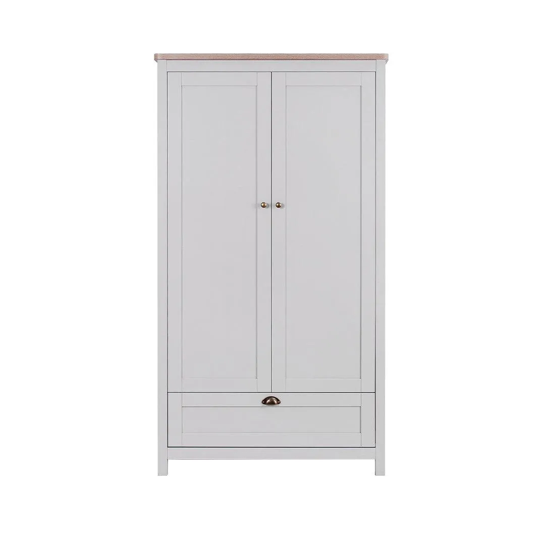 Tutti Bambini Verona Wardrobe - Dove Grey/Oak