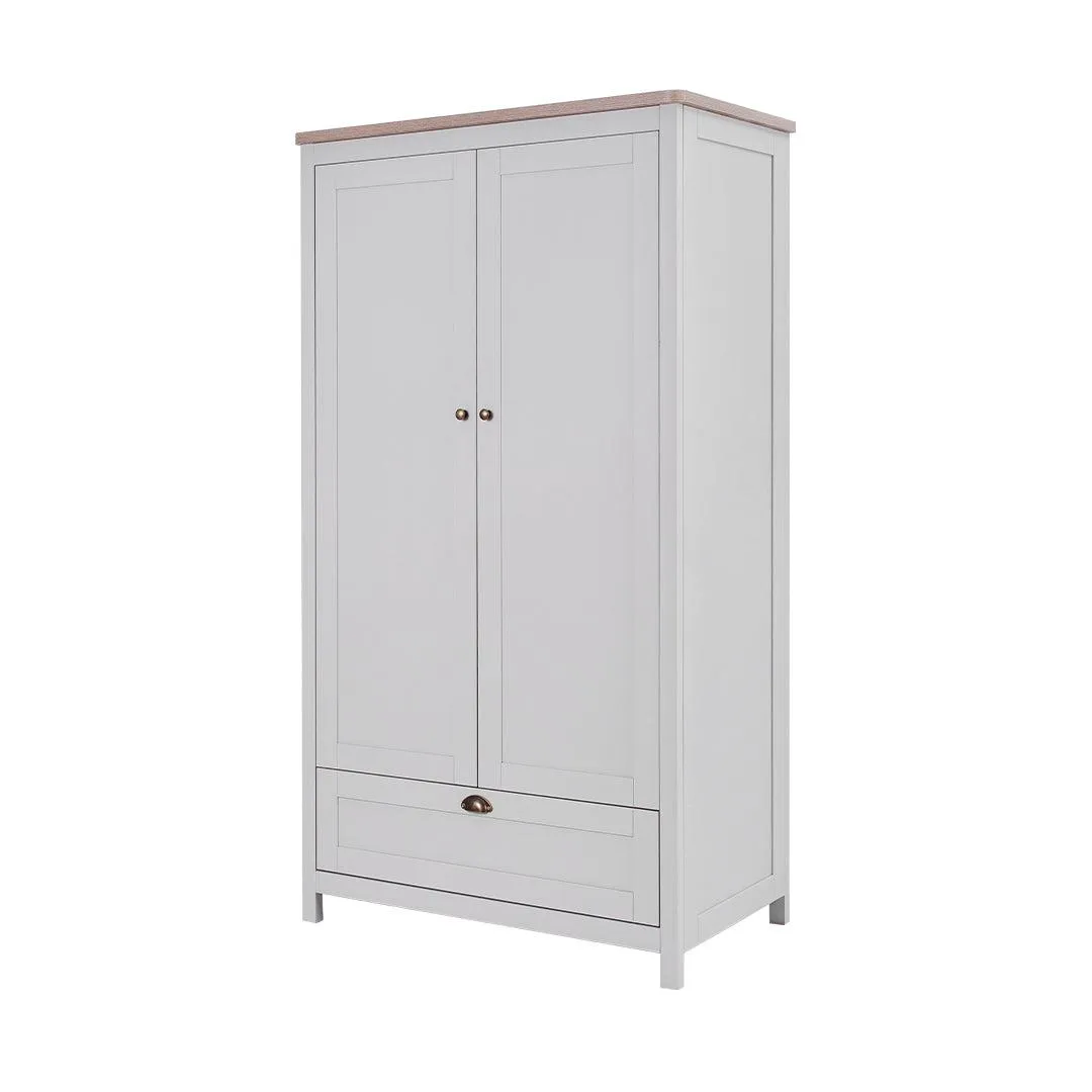 Tutti Bambini Verona Wardrobe - Dove Grey/Oak