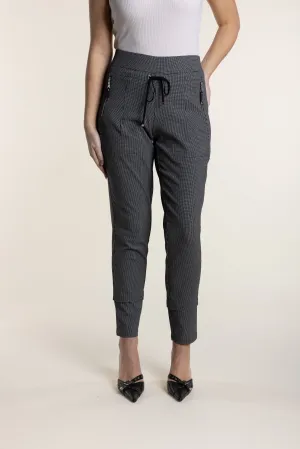 Two T's - Zip Panel Pant Mini Check