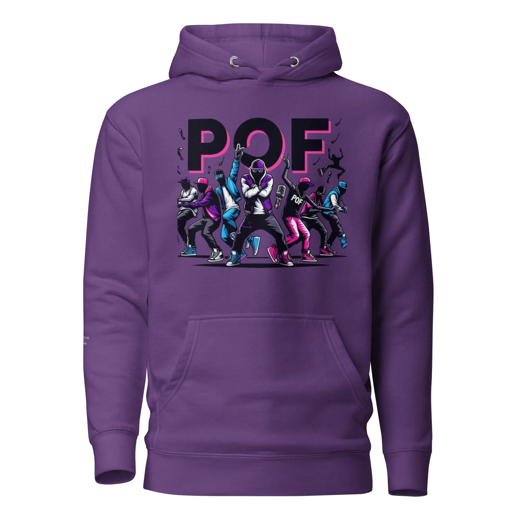 Unisex Pullover POF Hoodie Black, Dusty Rose, Purple, White, Grey, Navy Blue