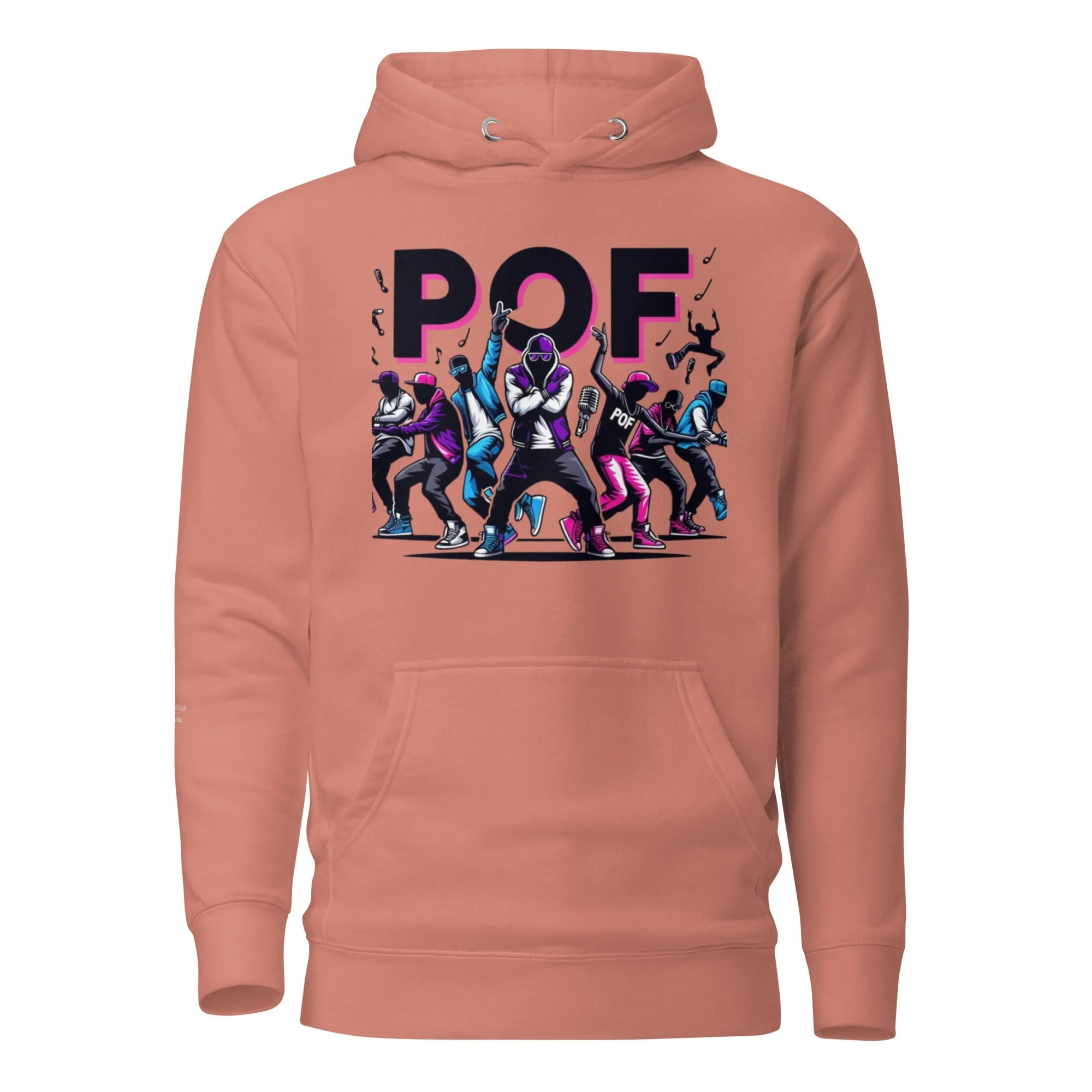 Unisex Pullover POF Hoodie Black, Dusty Rose, Purple, White, Grey, Navy Blue