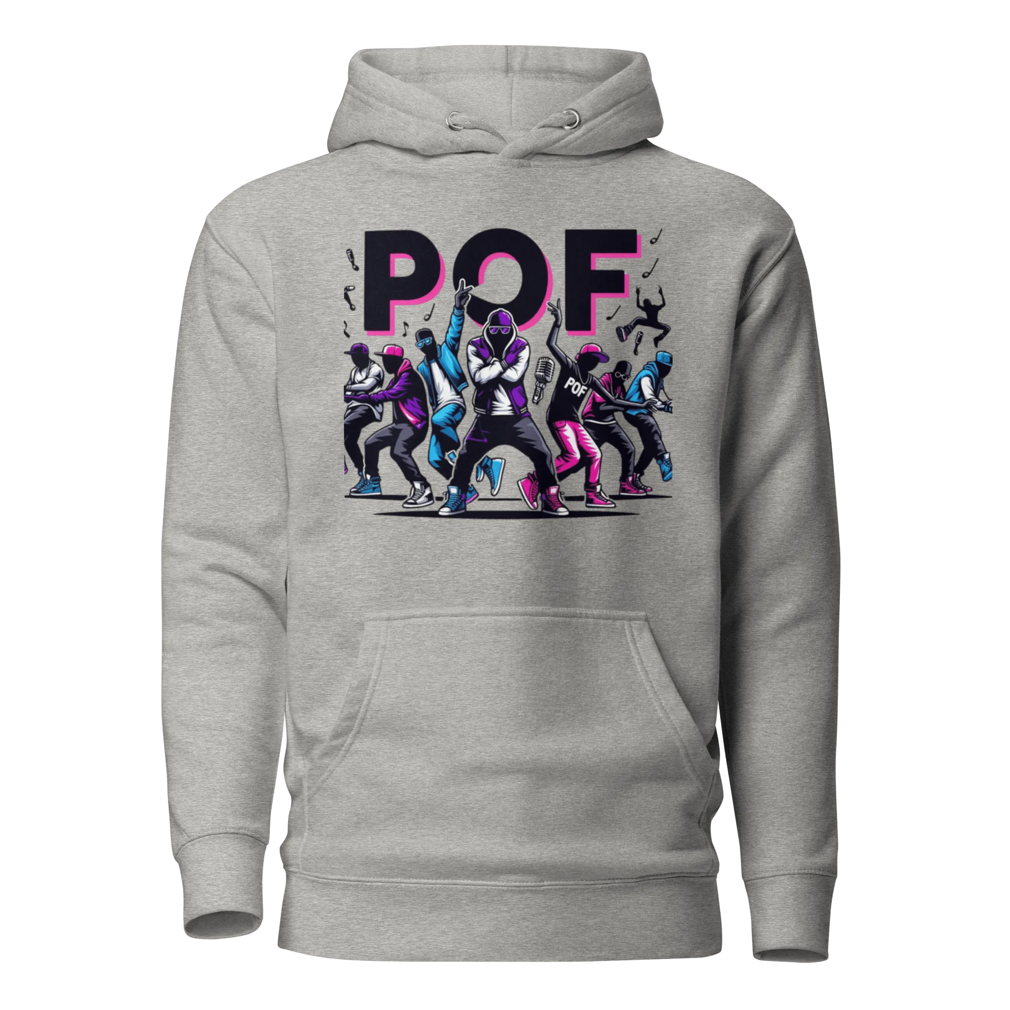 Unisex Pullover POF Hoodie Black, Dusty Rose, Purple, White, Grey, Navy Blue