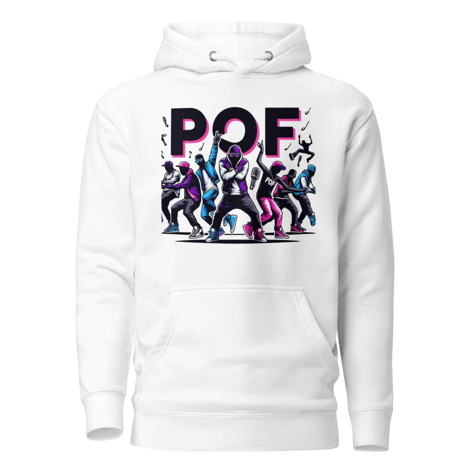 Unisex Pullover POF Hoodie Black, Dusty Rose, Purple, White, Grey, Navy Blue