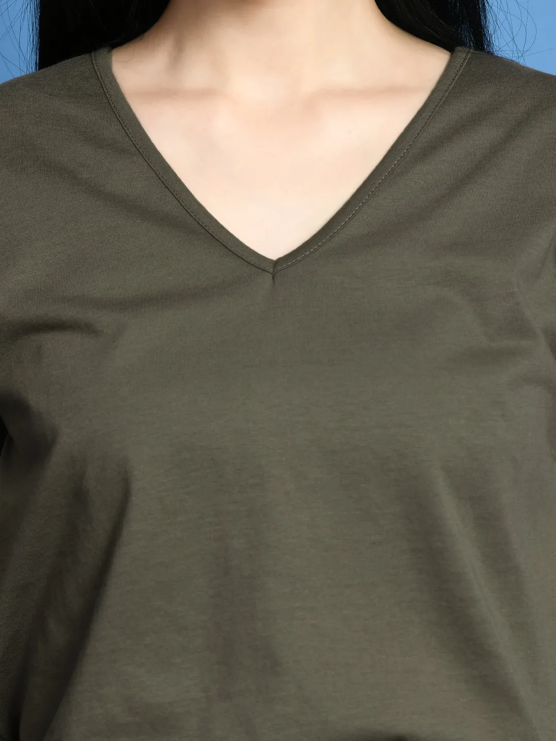 V-Neck Cotton T-Shirt