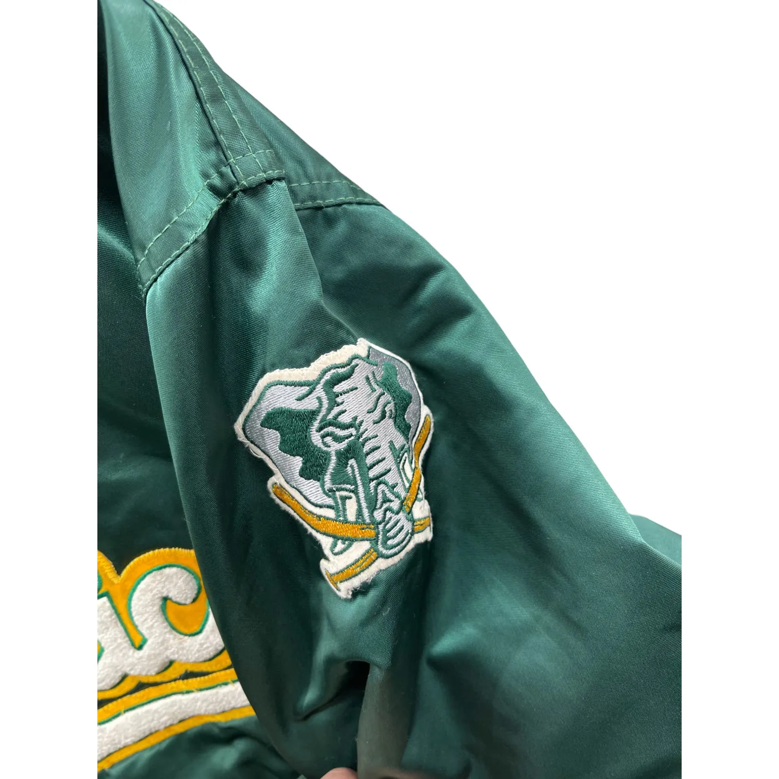 Vintage 1990's Oakland Athletics Starter Diamond Collection Baseball Jacket