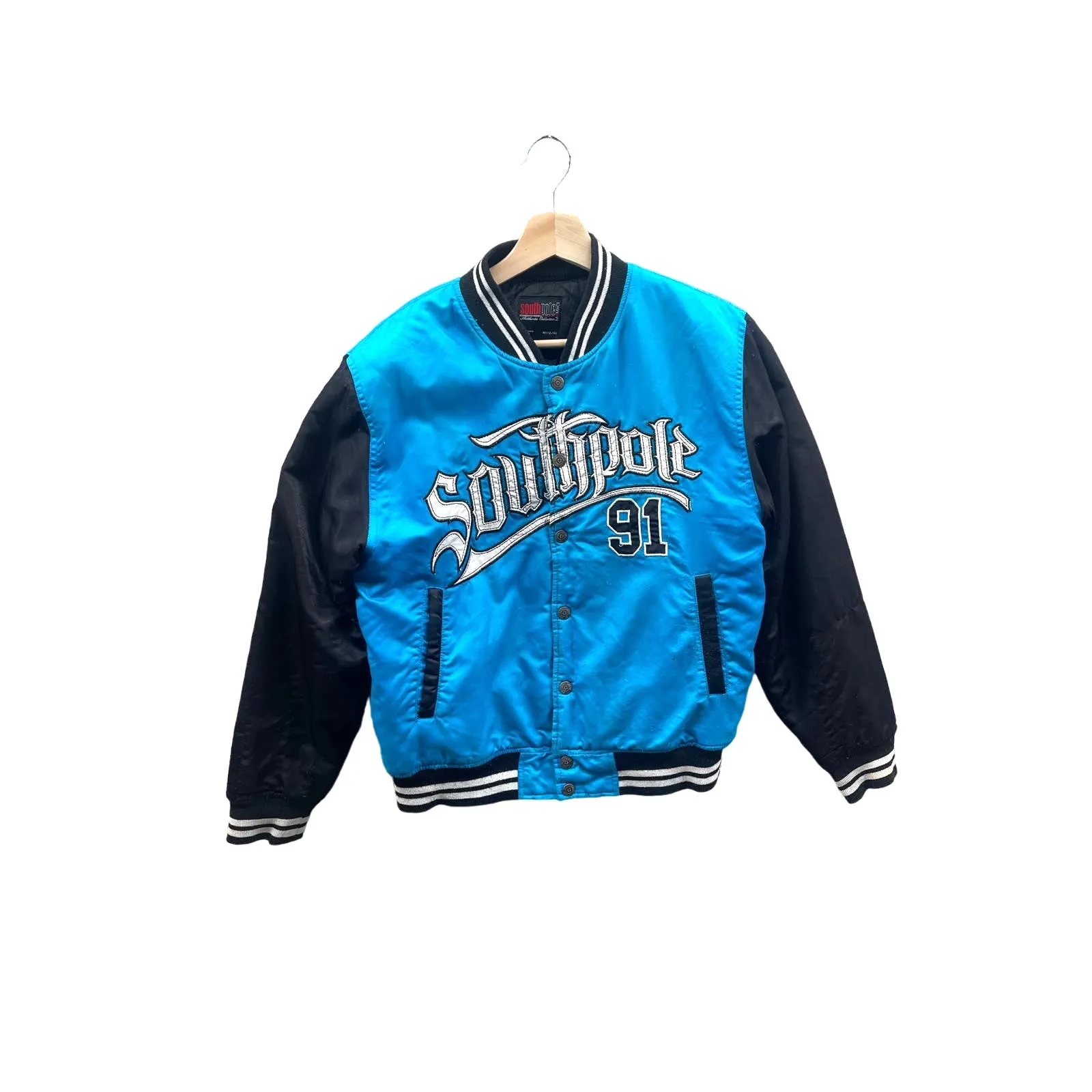 Vintage Southpole Kids Two-Tone Quilted Bomber Jacket