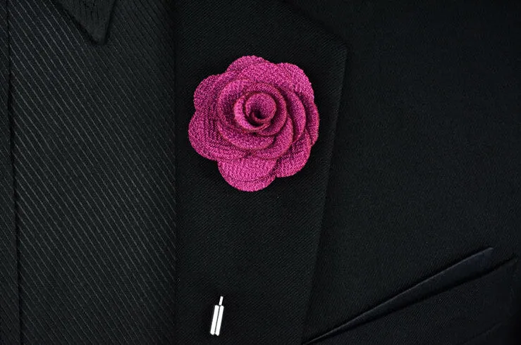 Violet Purple Begonia Lapel Pin