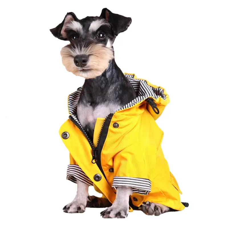 Weather-Ready Wardrobe: Large Dog Waterproof Raincoat - Windproof Jacket for Labrador, French Bulldogs, and All Dog Breeds, Ensuring Winter Warmth and Protection