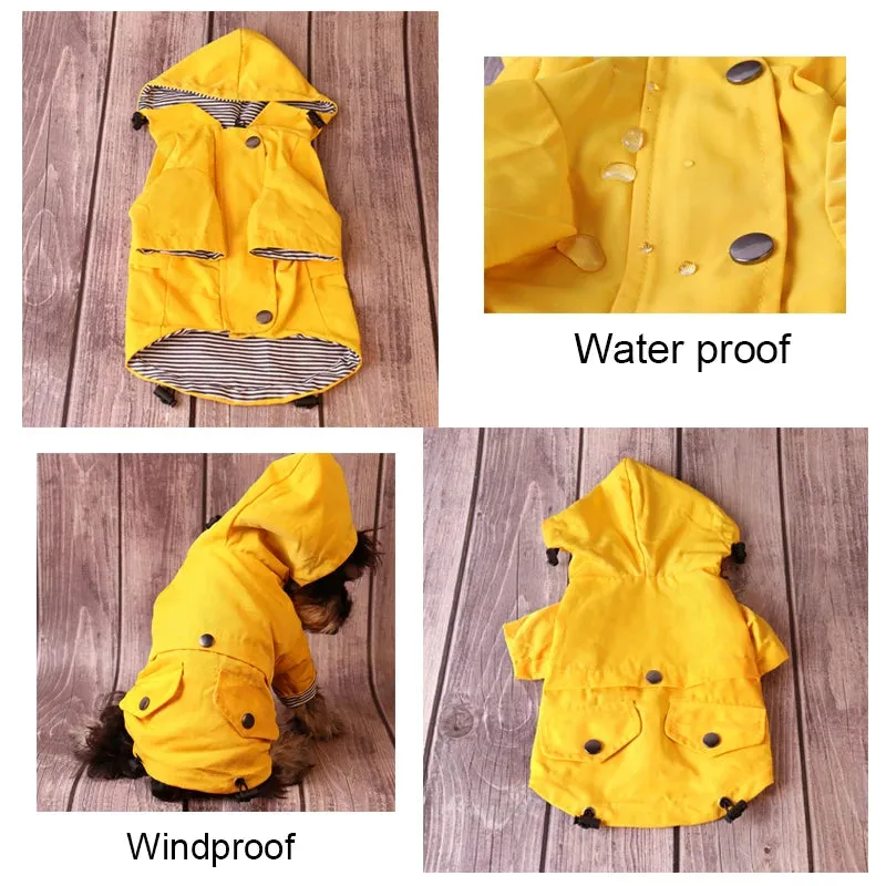 Weather-Ready Wardrobe: Large Dog Waterproof Raincoat - Windproof Jacket for Labrador, French Bulldogs, and All Dog Breeds, Ensuring Winter Warmth and Protection