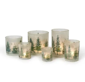 Winter Forest Candle Holders