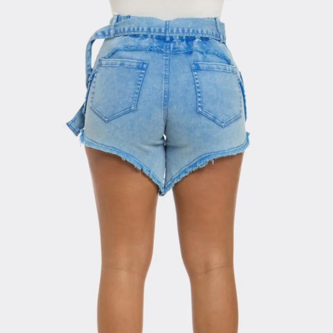 Women's Denim Blue Shorts